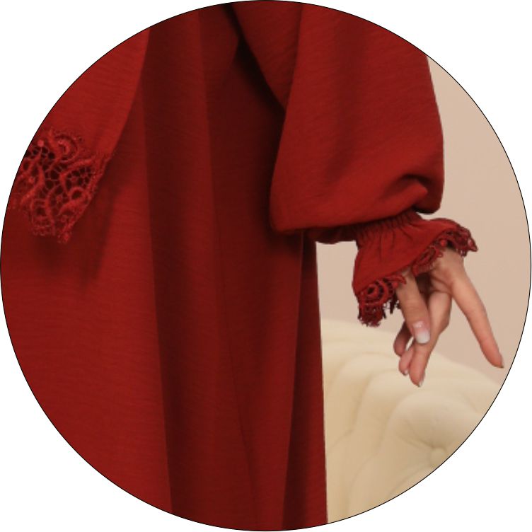 RED One-Piece Islamic Prayer Dress for Women with Built-in Hijab – Modest Abaya for Daily Salah, Ramadan, Hajj & Umrah | SafaSoft USA